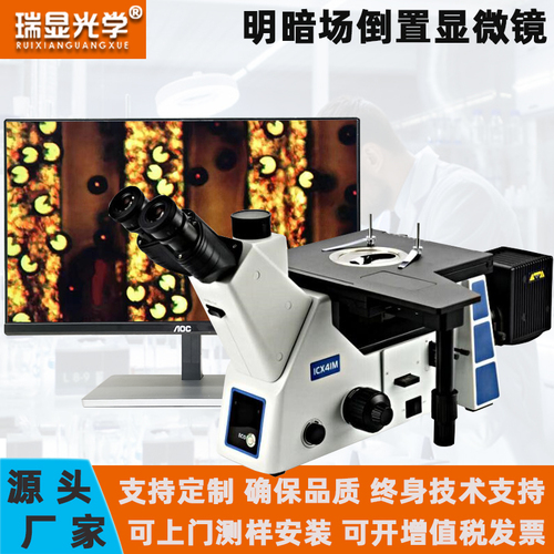 倒置金相放大镜晶粒度球化率珠光体分析仪器暗场微分干涉显微镜